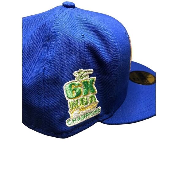 New Era Golden State Warriors Pop Citrus 59FIFTY Fitted Cap Hat Size 7 5/8 - Picture 3 of 5